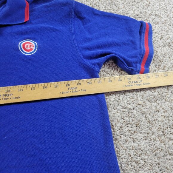 Vintage Chicago Cubs Polo Shirt Adult Medium Blue True Fan Short Sleeve - Picture 4 of 7